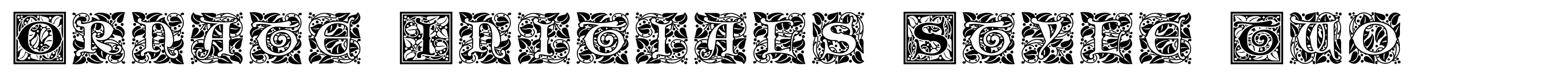 Ornate Initials Style Two